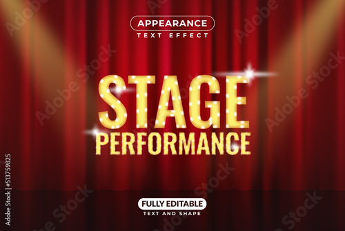 Editable Vector Text Effect For Branding, Mockup, Social Media Banner, Cover, Book, Games, Title Stage Performance Show Stand Up Comedy Concert Orchestra