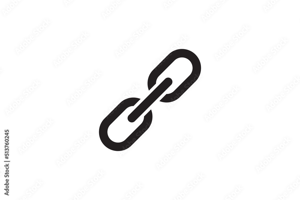 Chain link icon. Connection sign vector illustration. Linked interface design. Chain link icon. Connection sign vector illustration. Linked interface design.