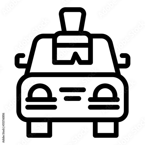 Paint car icon outline vector. Spray auto. Repair service