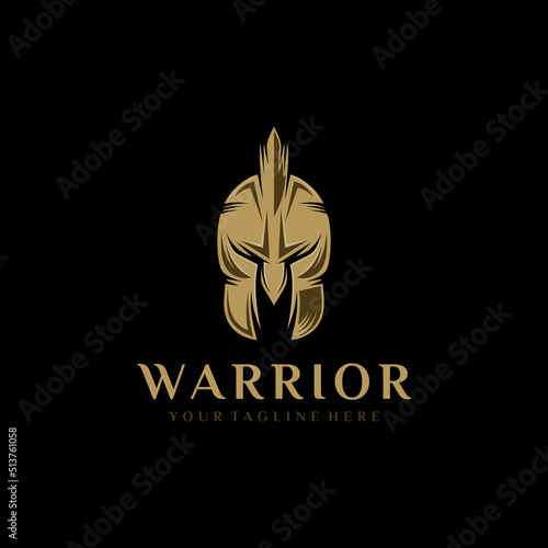 Warrior Knight Logo Stock Vector