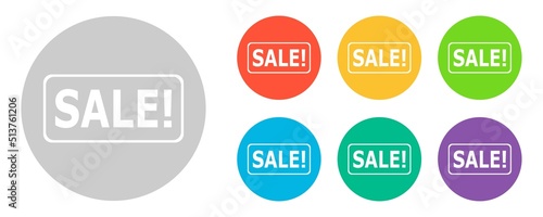 Sale on a white background. Vector illustration.