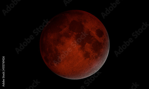 Blood Moon - This is a photo of the Moon during the Lunar Eclipse