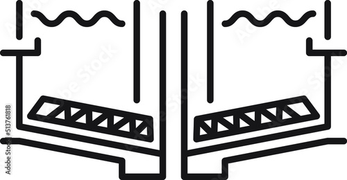 Sludge collector icon ,  vector icon