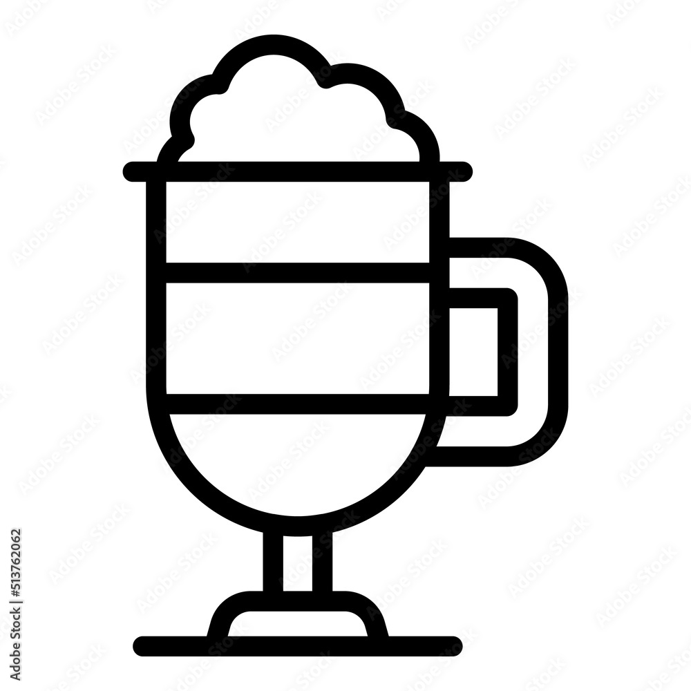 Milkshake icon outline vector. Business cafe. Food shop Milkshake icon outline vector. Business cafe. Food shop