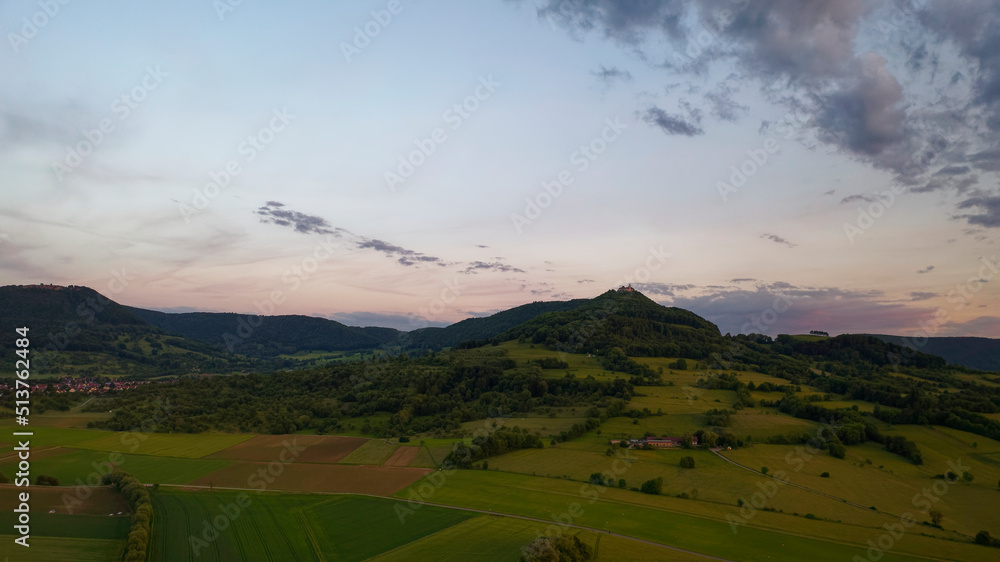 Fototapeta premium Abendliche Landschaft