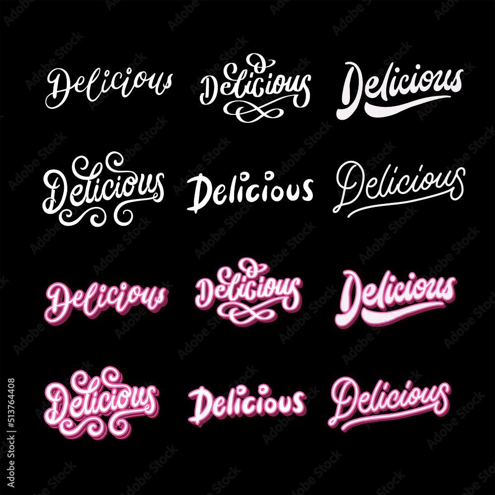 Free food vector lettering illustration logo poster brand quotes delicious design bundle Free food vector lettering illustration logo poster brand quotes delicious design bundle