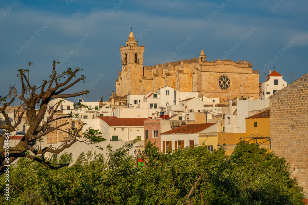 View of Catedral de Santa Maria de Menorca, Ciutadella, Menorca, Balearic Islands View of Catedral de Santa Maria de Menorca, Ciutadella, Menorca, Balearic Islands