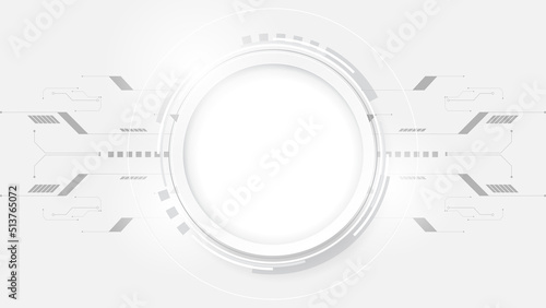 white background pattern design line technology simple with space for your text