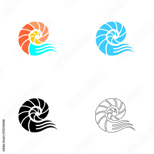 nautilus logo vector