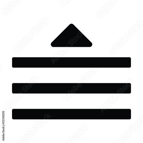 Drag List Up Icon