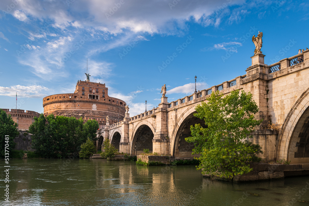 view of castel sant'angelo, rome, italy