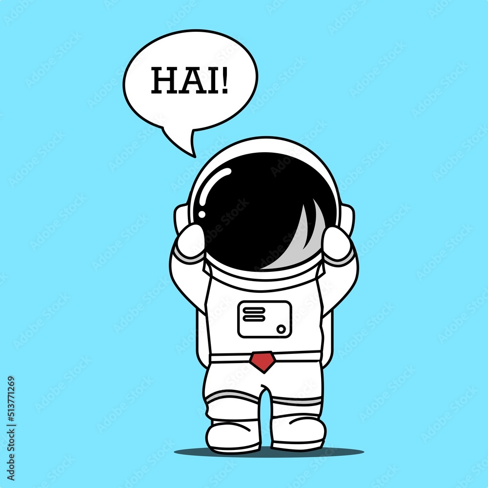 Fototapeta premium Astronaut Cartoon Illustration 1