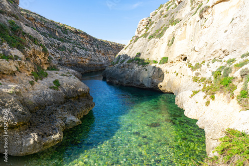 Tourist spot in the north of the island of Gozo in Malta called Wied il-Ghasri © Jenni Ventura Martil