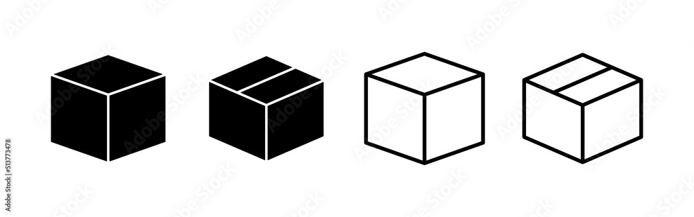 Box icon vector. box sign and symbol, parcel, package Box icon vector. box sign and symbol, parcel, package