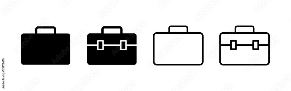 Briefcase icon vector. suitcase sign and symbol. luggage symbol. Briefcase icon vector. suitcase sign and symbol. luggage symbol.