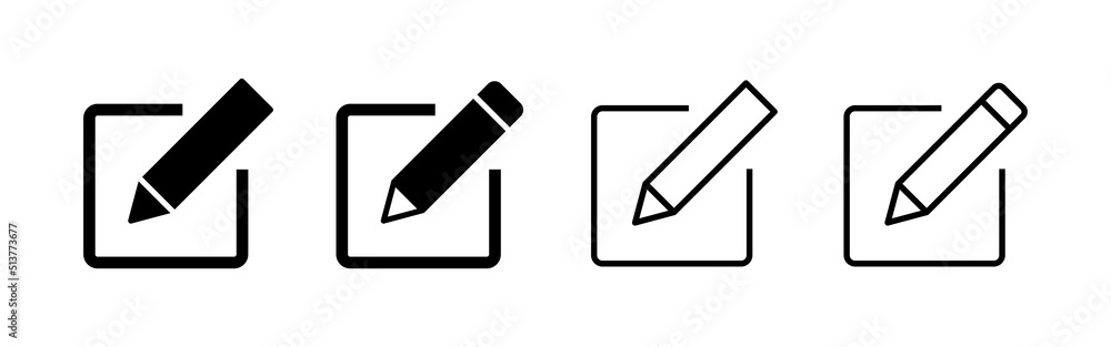 Edit icon vector. edit document sign and symbol. edit text icon. pencil. sign up Edit icon vector. edit document sign and symbol. edit text icon. pencil. sign up