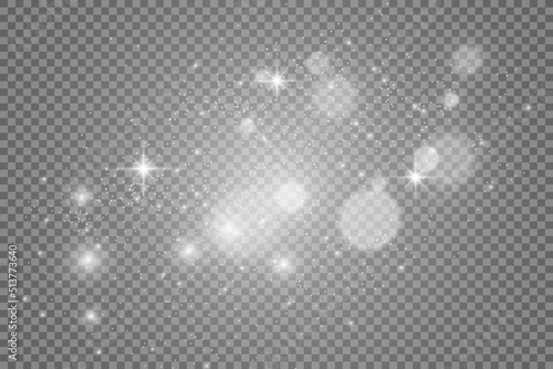 Brilliant gold dust vector shine. Glittering shiny ornaments for background. Vector illustration. 