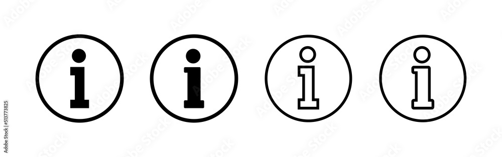 Info sign icon vector. about us sign and symbol. Faq icon