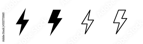 Lightning icon vector. electric sign and symbol. power icon. energy sign