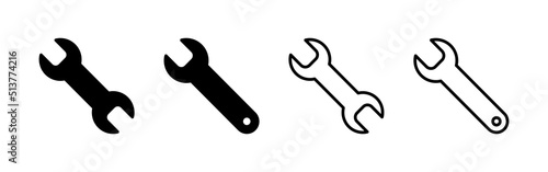 Wrench icon vector. repair icon. tools sign and symbol