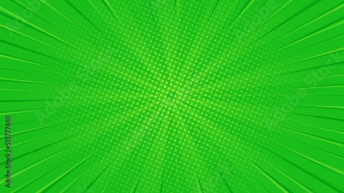 Green Comic Bubble Background with abstract Web Banner 