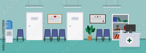 Medical interior and equipment in the hospital.