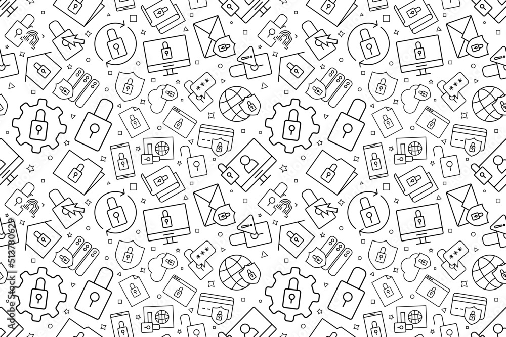 Vector lock pattern. Lock seamless background Vector lock pattern. Lock seamless background