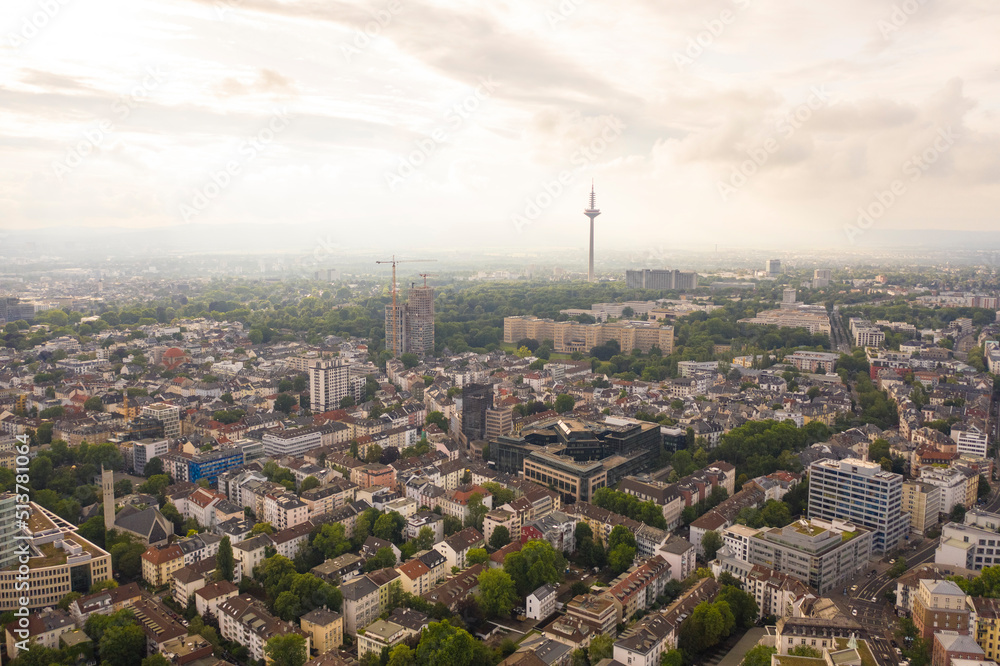 Aerial view of Berlin skyline with the tv tower, Germany