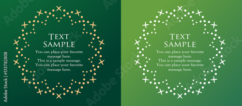 オシャレなフレーム。デザインテンプレート。ゴージャスな額のセット。