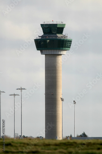 Air traffic control tower, Stansted Airport, Essex, UK photo