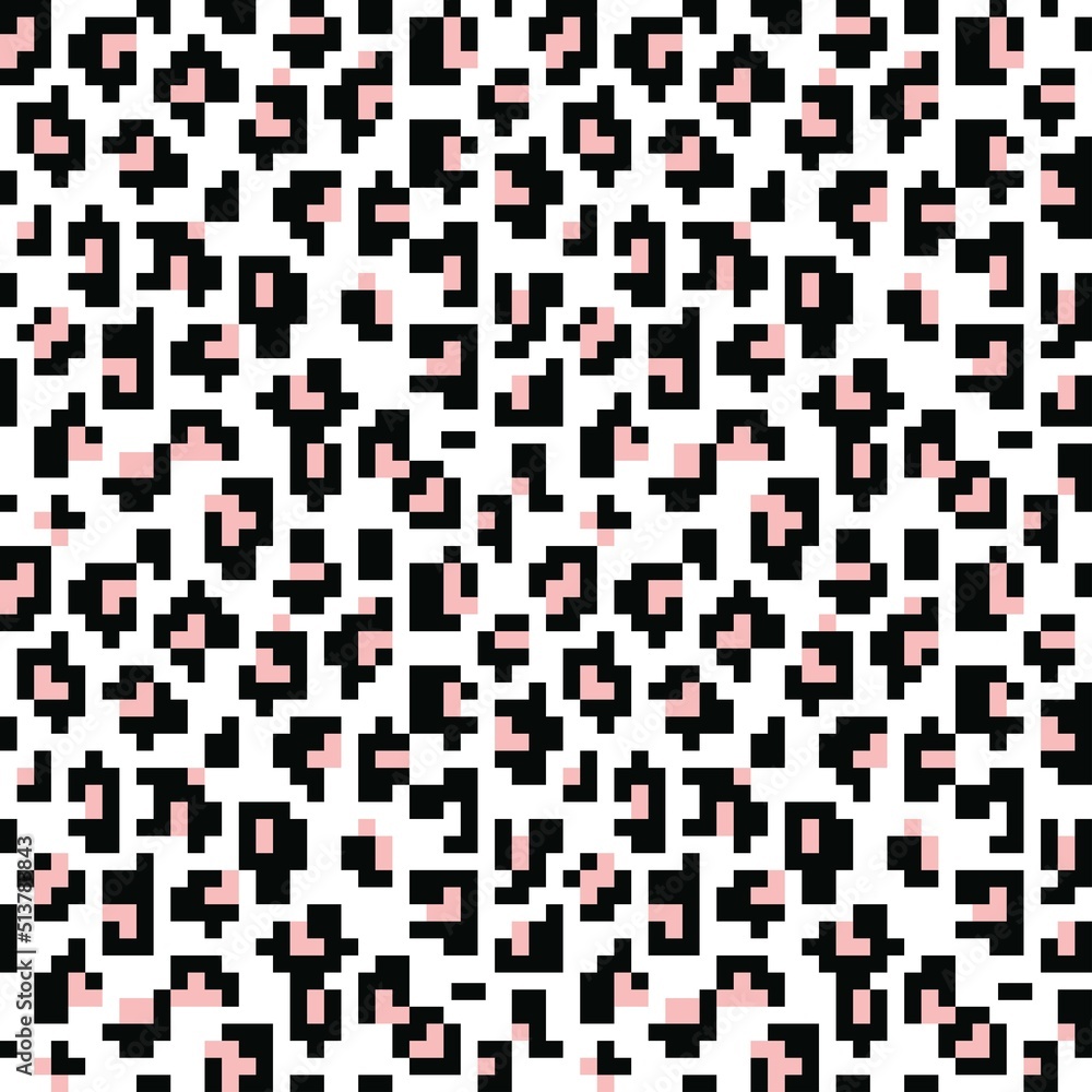 Fototapeta premium Leopard print seamless texture, trendy street pattern for print clothes, paper, fabric. Animal background.