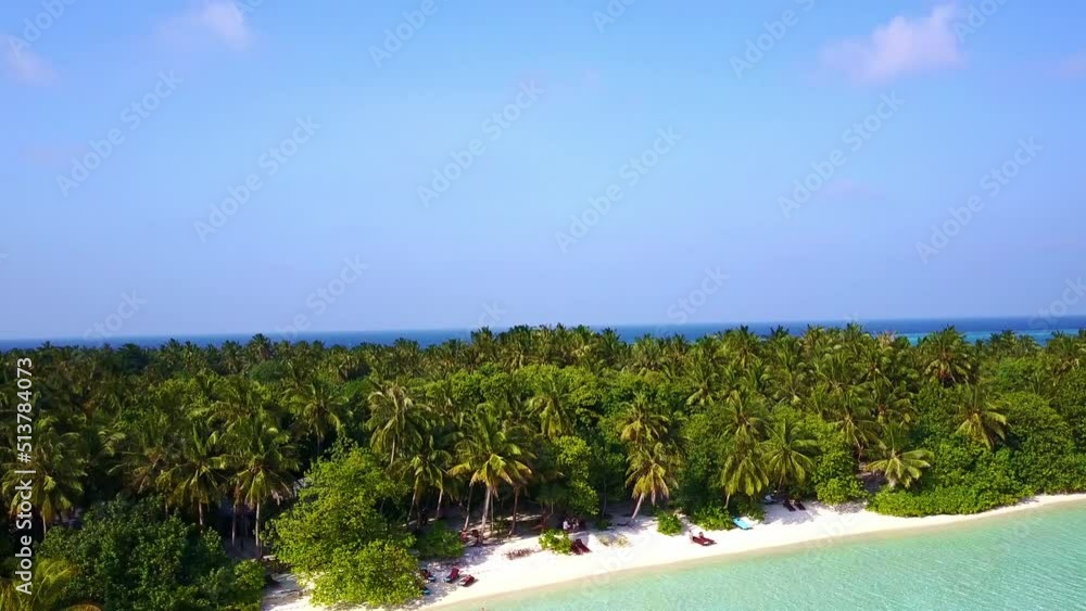 Drone Flying Over The Turquoise Ocean Water And Island With Palm Trees In Maldives Indian Ocean 2 Drone Flying Over The Turquoise Ocean Water And Island With Palm Trees In Maldives Indian Ocean 2