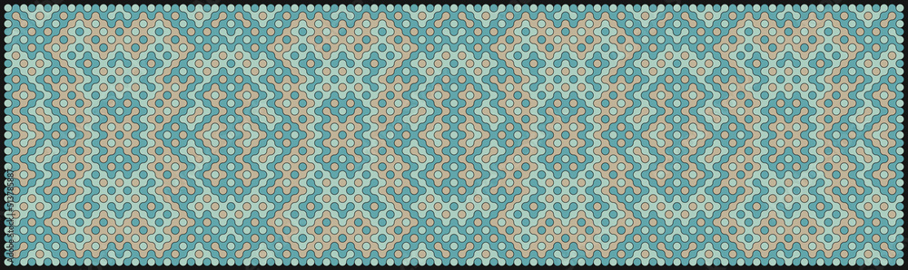 Multicolor truchet tiling connections illustration Multicolor truchet tiling connections illustration
