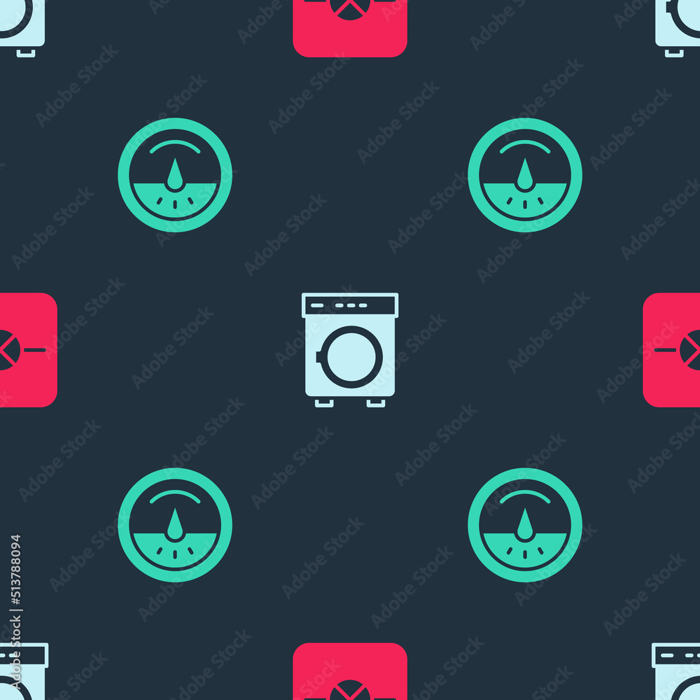 Set Lamp in electronic circuit, Washer and Electric meter on seamless pattern. Vector Set Lamp in electronic circuit, Washer and Electric meter on seamless pattern. Vector