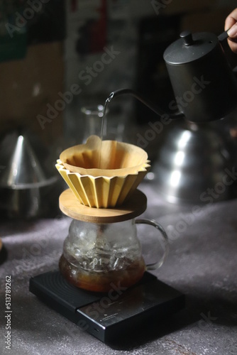 coffee maker and coffee cup