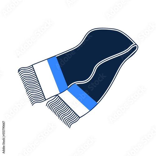 Heat muffler scarf winter icon