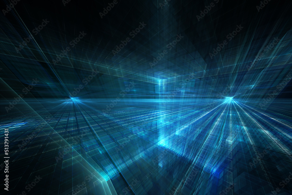 Digital technology blue abstract background. Digital technology blue abstract background.