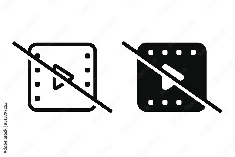 No video movie. Vector illustration No video movie. Vector illustration