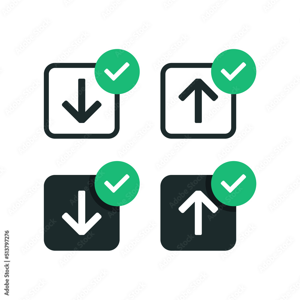 Download upload complete. Vector illustration Download upload complete. Vector illustration