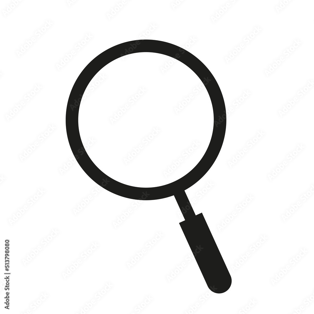 Search icon. Research sign vector. Magnifying glass icon template Search icon. Research sign vector. Magnifying glass icon template