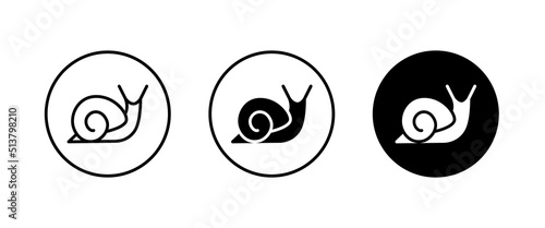 Snail icon vector, sign, symbol, logo, illustration, editable stroke, flat design style isolated on white linear