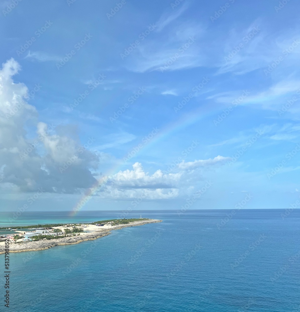 rainbow over Bahamas