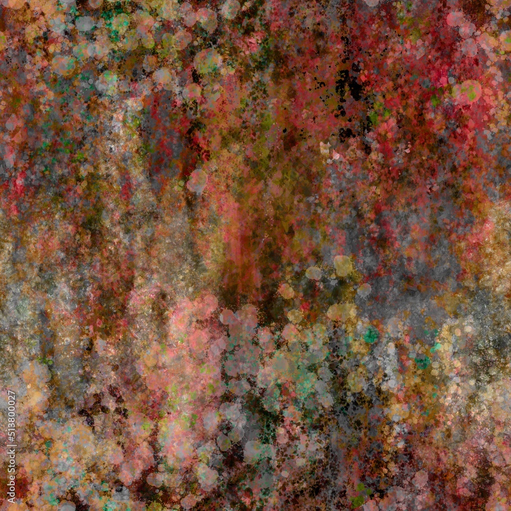 Abstract warm autumn natural colors painted seamless background Multicolor transparent layers