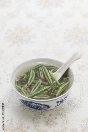 west lake water shield soup, Chinese Hangzhou cuisine photo