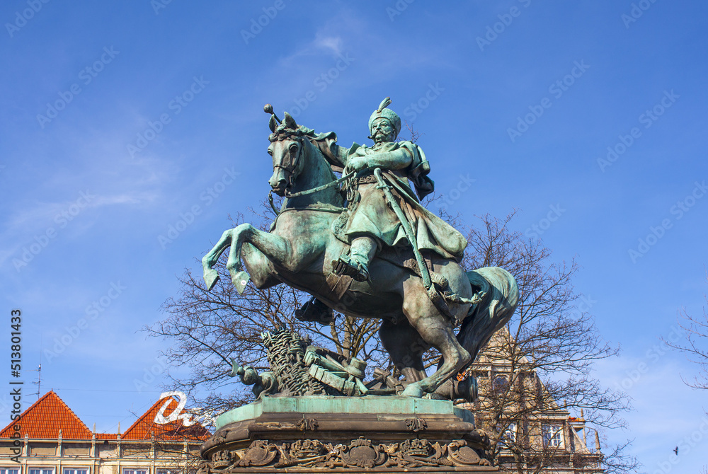 Monument to Jan III Sobieski in Gdansk, Poland
