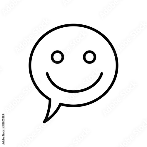 ikona rozmowy z uśmiechem