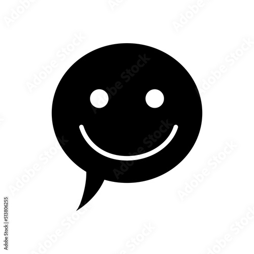 ikona rozmowy z uśmiechem