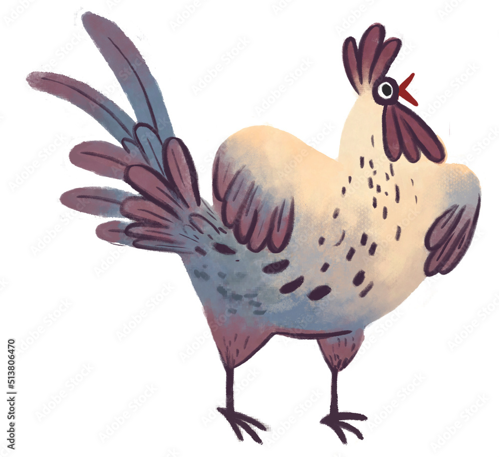 Obraz premium Cock rooster illustration