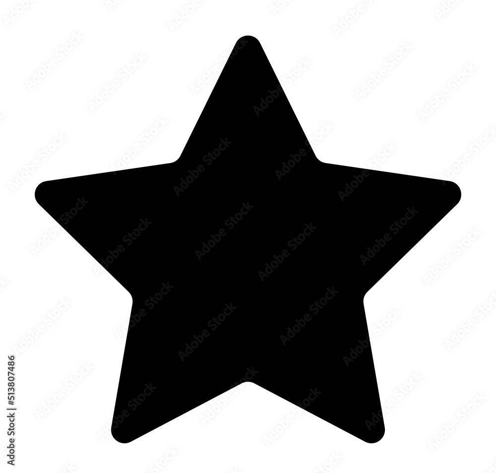 Black star icon on isolated background. Black star icon on isolated background.