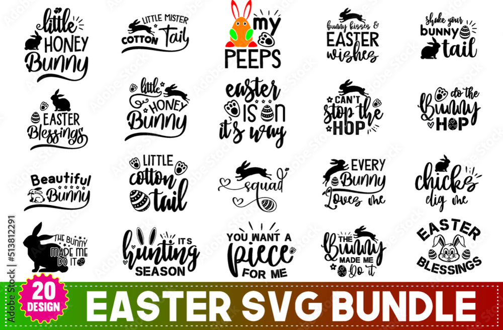 Fototapeta premium easter svg bundle